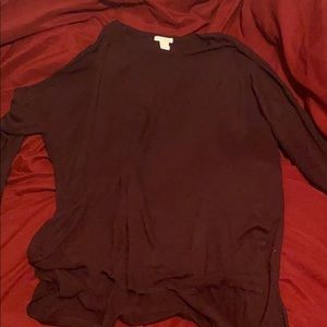 H&M Maroon Long Sleeve